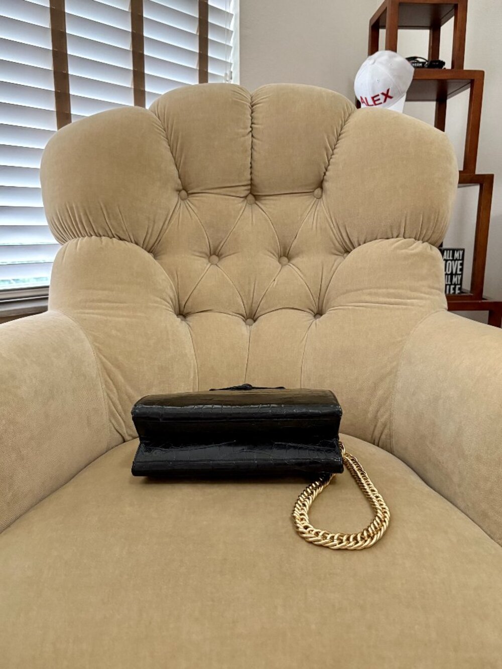 VTG Auth. MANON Genuine Alligator Circa 1960's Art Deco Frame Bag...GORGEOUS! - Picture 7 of 8